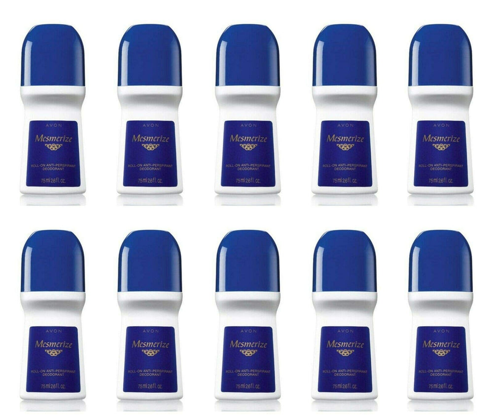 Avon Mesmerize for Men roll-on bottle provides all-day freshness and odor protection.