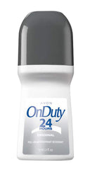 Avon On Duty roll-on applicator in use delivers quick, comfortable application.