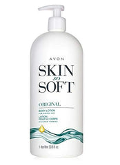 Avon Skin So Soft Bonus Size Original Body Lotion bottle with pump for 24-hour moisture