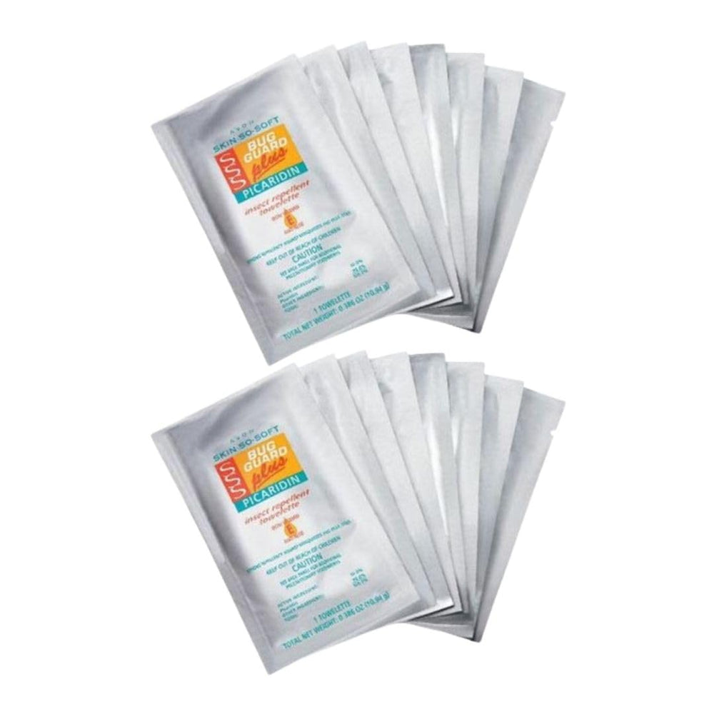AVON Skin So Soft Bug Guard towelettes packets provide on-the-go insect protection.