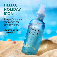 AVON Skin So Soft Original Dry Oil Spray packaging shows convenient double-pack