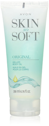 Avon Skin So Soft Original Gelled Body Oil pours for instant hydration and silky skin.