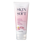 AVON Skin So Soft Sensual Gelled Body Oil bottle for long-lasting hydration.
