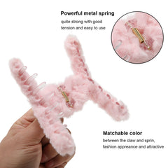 AWAYTR large claw hair clip grey offers secure grip for voluminous hair in daily wear.