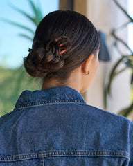 awaytr u-shaped hair fork secure hold for thick, thin, curly, or straight hair