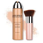 AWCCXMYM Flawless AirBrush bottle close-up shows premium packaging and natural nude finish.