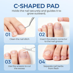 awrose gel correction strips flexible to fit under nail edge for trim-friendly use