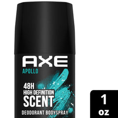AXE Apollo deodorant dispenses for quick, mess-free application.