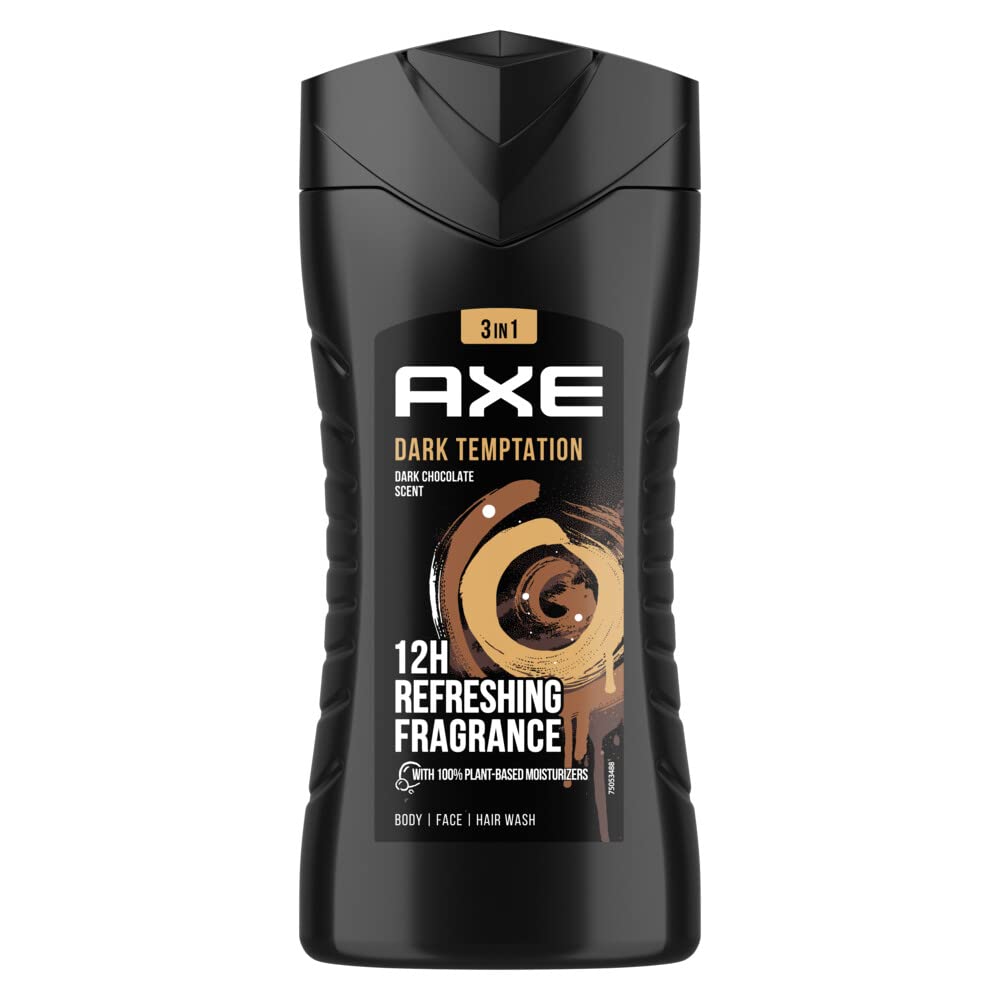 AXE Dark Temptation 3-pack front view showcasing bold fragrance for daily showers.