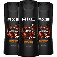 AXE Dark Temptation bottle with chocolate scent for daily freshness