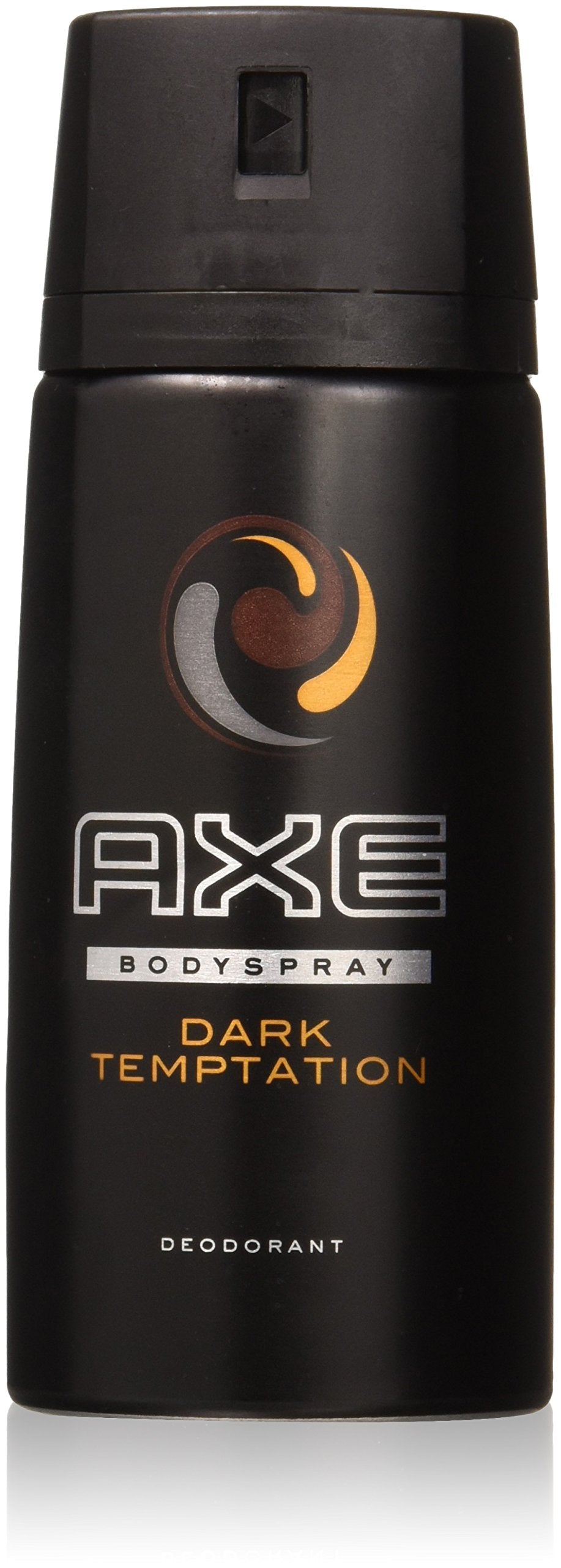 AXE Dark Temptation deodorant spray bottle offering long-lasting freshness for daily confidence.