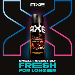 AXE Dark Temptation odor protection 48h feature emphasized