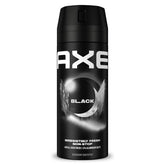 AXE Black New Edition deodorant spray bottle, six-pack, long-lasting freshness on the go.