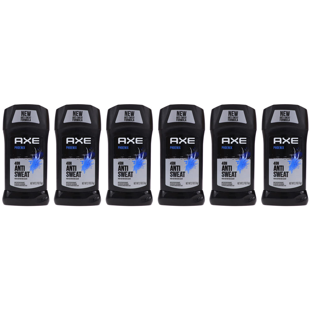 The AXE Phoenix pack of six ready for gym and travel freshness.