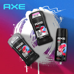 AXE Essence coconut and black pepper note highlighting long-lasting scent.
