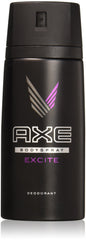AXE Excite six-pack bottles on display for convenient stocking and sharing.