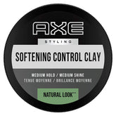 Axe natural look softening hair cream bottle delivering natural finish for short to mid-length hair.