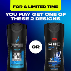 AXE Phoenix mint-rosemary bottle captures refreshing aroma for morning rituals.