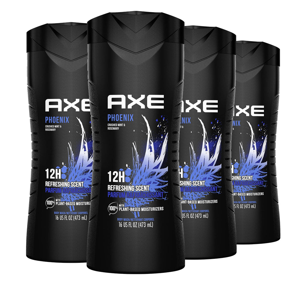 AXE Phoenix mint-rosemary lather delivers all-day freshness.
