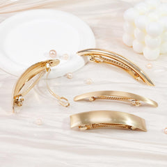 Ayesha tortoise retro hair barrettes provide chic accent for updos and ponytails.