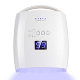 Ayshone 48W nail lamp front view, cordless design for home or salon use.