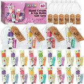 AZEN bulk gifts set with hand creams and lip balms for wedding favors and guest appreciation