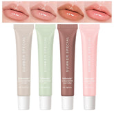 AZHAIBUQI Lakerain 4pcs lip butter set packaging for portable hydration on the go