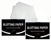 Azi fragrance-free blotting paper pack front showing portable oil-control for shine-free skin.