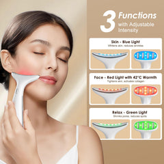 AZMAVO device neck massage for smoothing contour and tension relief.