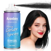 Azonbey Halloween Hair Spray bottle demonstrates easy, mess-free color application at events