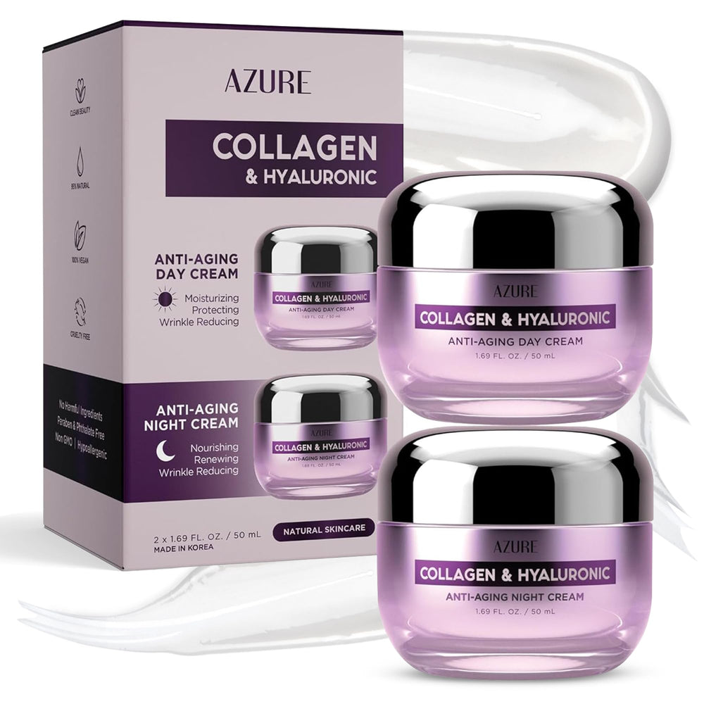Azure Cosmetics collagen-hyaluronic moisturizer bottle-pump delivers deep hydration for radiant skin