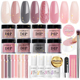AZUREBEAUTY 30Pcs dip powder kit setup enables at-home nails.
