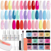 AzureBeauty 31Pcs Dip Powder Kit front collection reveals a complete starter set for at home nails