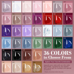 AZUREBEAUTY 36-color palette offers versatile shade options for DIY nails