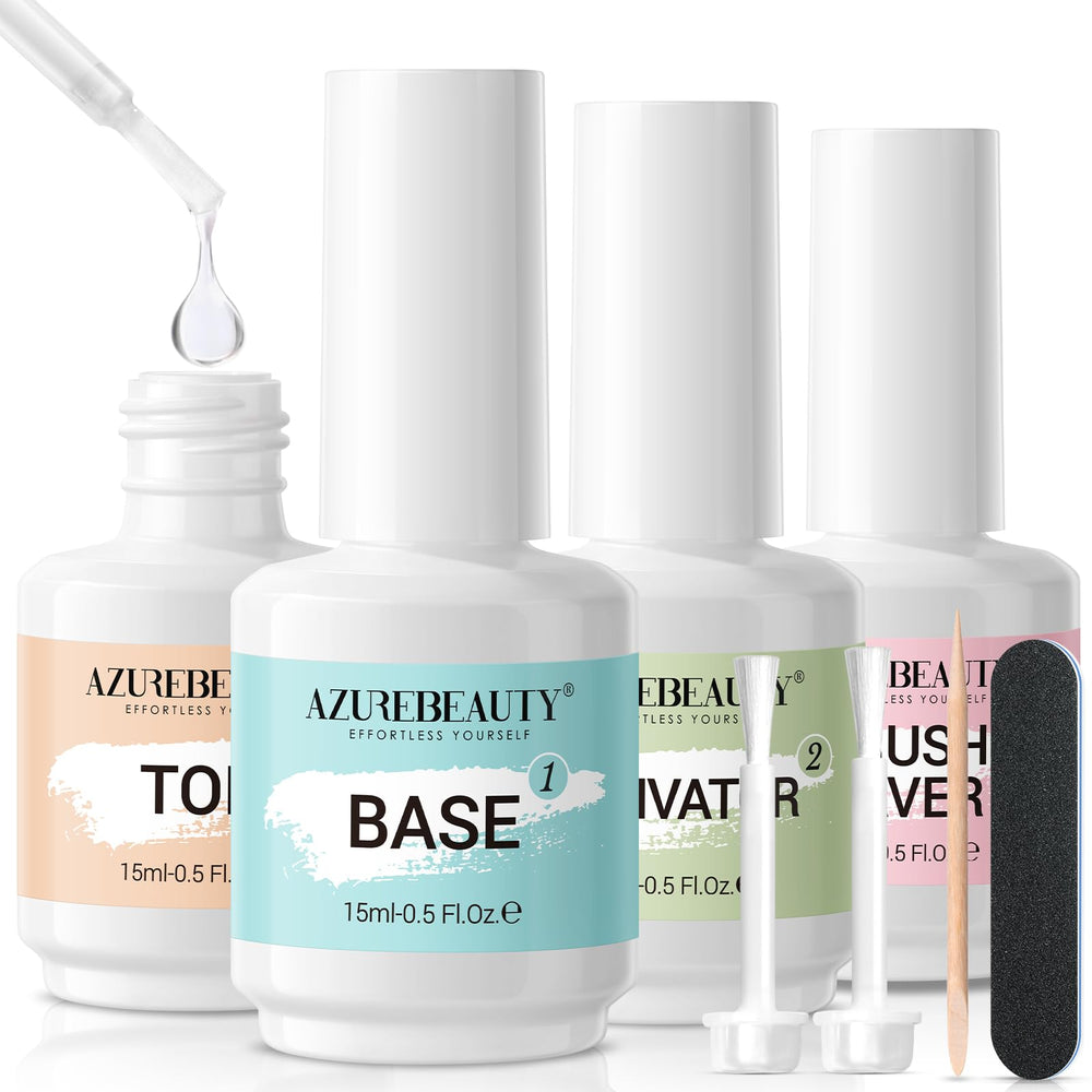 AZUREBEAUTY dip base coat bottle delivers a smooth, long-lasting nail foundation.
