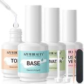 AZUREBEAUTY dip base coat bottle delivers a smooth, long-lasting nail foundation.