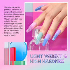 AZUREBEAUTY blue swatch shows temperature mood change.