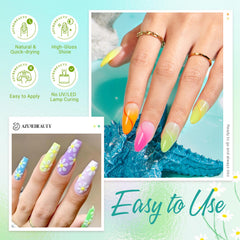 AzureBeauty dip powder color jar shows rich pigment for natural-looking nails