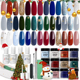 AZUREBEAUTY Dip Powder Kit 20 color swatches reveal a vibrant shade range for mix-and-match nails