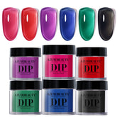 AZUREBEAUTY Dip Powder Kit with 6 jelly colors for effortless at-home manicures