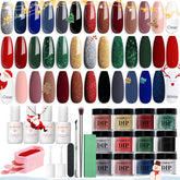 AZUREBEAUTY dip powder kit colors in vibrant festive hues for a long-lasting manicure