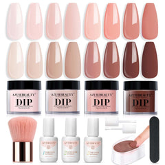 AZUREBEAUTY dip powder kit cover—beginner-friendly packaging for easy starting nail art.