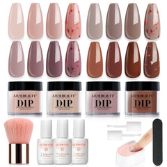 AZUREBEAUTY dip powder kit main packaging ideal for at-home beginner manicures