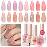 AZUREBEAUTY Jelly Nail Polish Set packaging closeup for gifting inspiration.