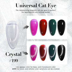 AZUREBEAUTY Cat Eye magnet angle creates dramatic glow for layered looks.
