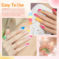 AzureBeauty nail brush and file provide precise shaping and clean finishes