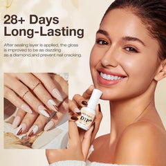 AZUREBEAUTY top coat bottle—chip-resistant shine and lasting protection.