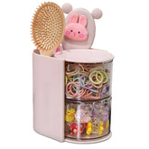 Azurphoric hair accessories organizer—rotating base in pink for easy access