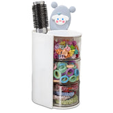Azurphoric hair accessory organizer with 180° rotation for quick access