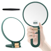 B Beauty Planet 40x magnifying mirror close-up for precise makeup inspection and skin prep.